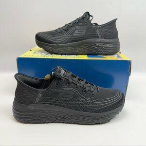 Skechers Womens Slip ins RF Max Cushioning Elite Work Shoes Black/9.5